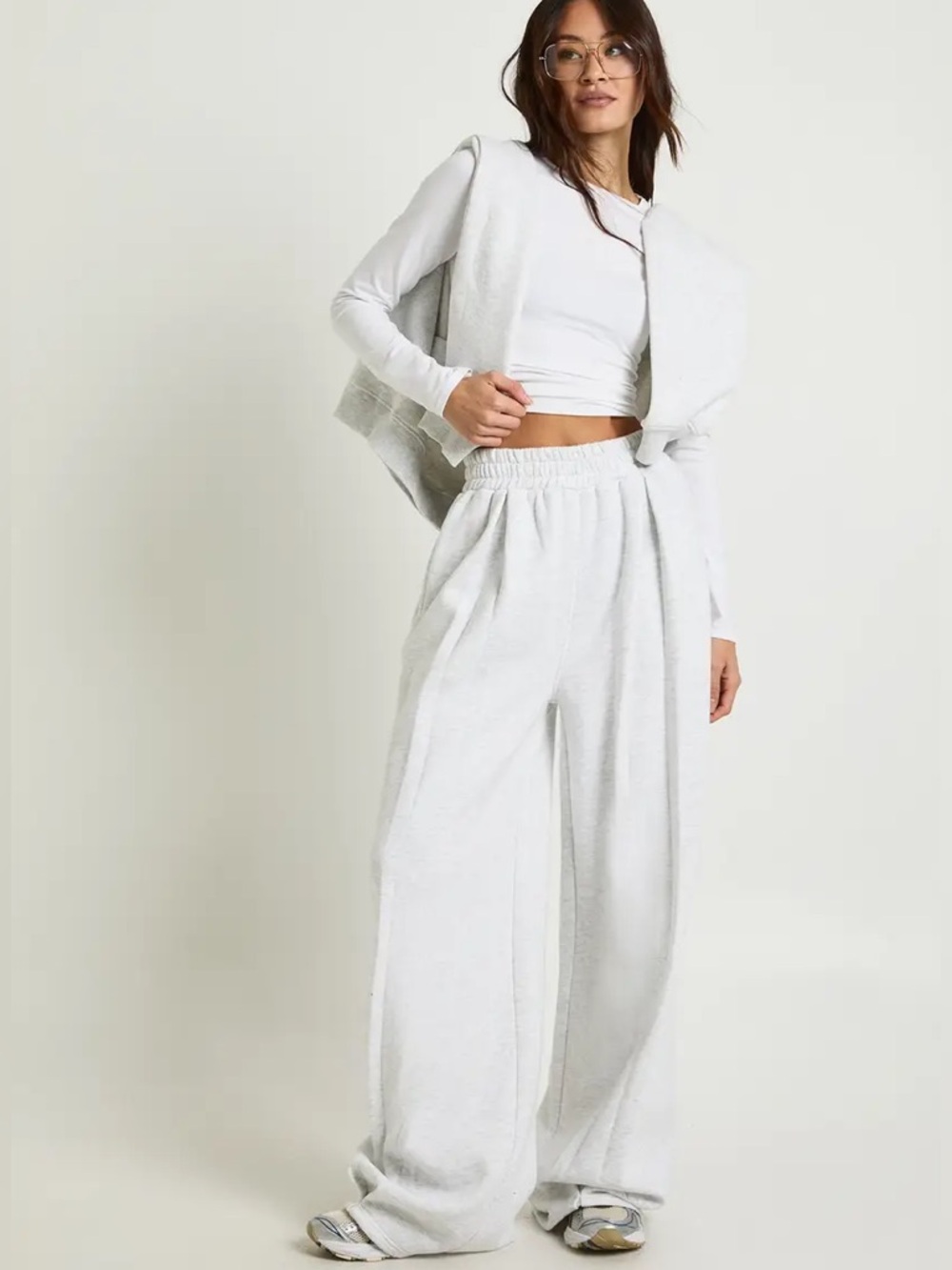 BOOHOO new High Waist Pleated Straight Leg Tall Jogger - Picture 5 of 12